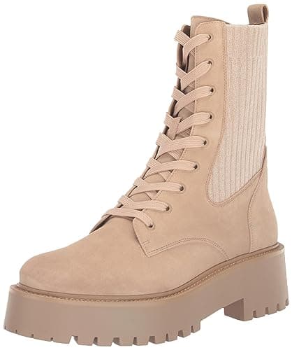 Image of Sam Edelman Women's Evina Combat Platform Boot, Sesame, 5