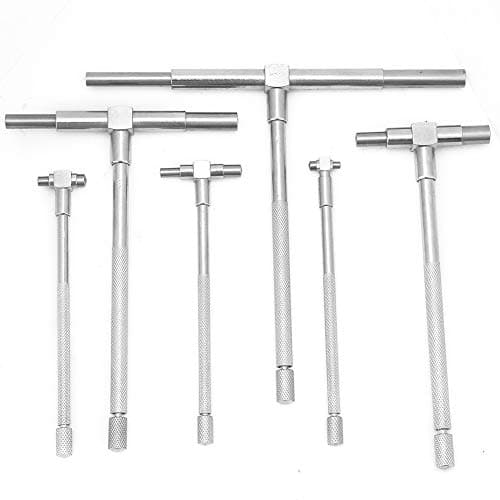 Image of Telescopic Gauge Set, 8-150mm Range, 6 Pieces, 0.1mm Accuracy, Inner Diameter Bore Hole Measuring Tool
