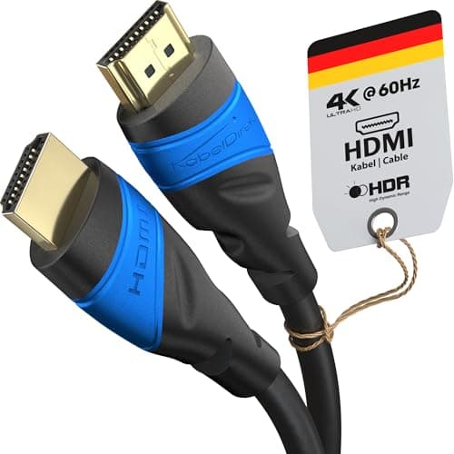 Image of KabelDirekt – 4K HDMI Cable – 20m & Longer HDMI Cables (7.5m–22.5m) – German-Engineered HDMI Lead – Supports 4K@60Hz, UHD, HDR, ARC, Ethernet – HDMI Cable for HDTV, PC, PS5, Xbox, Switch