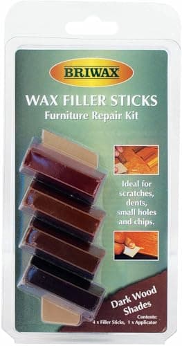 Image of Rustins Briwax Filler Sticks Dark - Quick Wood Repair for Scratches, Cracks & Nail Holes | Assorted Shades