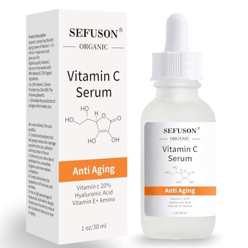 Image of Vitamin C Serum Face, With Hyaluronic Acid, Vitamin E,20% Vitamin C for Anti-wrinkle, Dark Circle, Restore & Boost Collagen, Firming skin (30ML)
