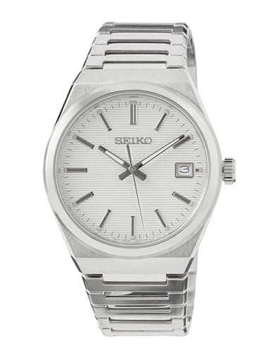 Image of Seiko Men Analog Quartz Watch with Stainless Steel Strap SUR553P1