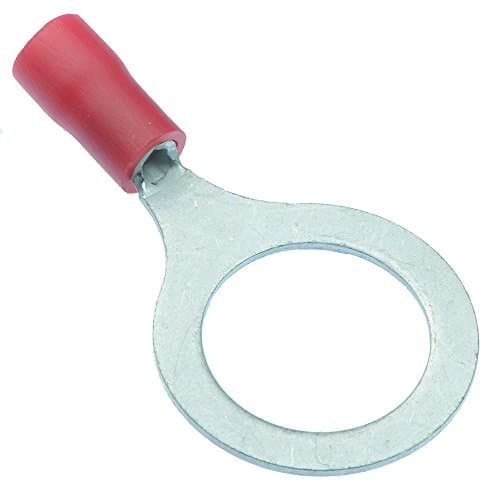 Image of Red 13mm Insulated Crimp Ring Terminal (Pack of 100) DIY Hobby Wiring Electrical (Pack of 100)