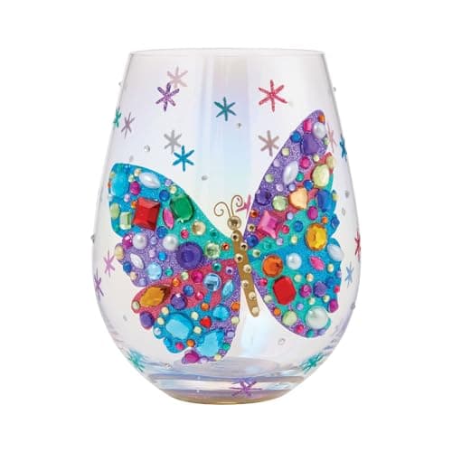 Image of Enesco Lolita Butterfly Stemless Wine Glass