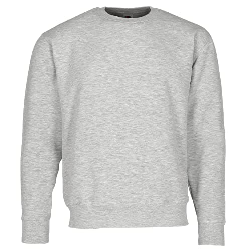 Image of Fruit of the Loom Men's Set-In Premium Sweater, Heather Grey, Large