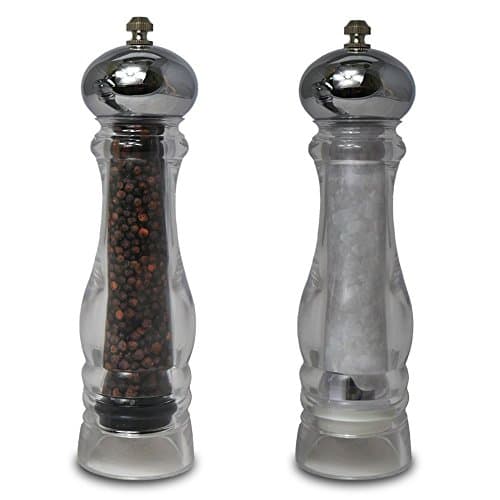 Image of DMD Prestige 10" Chrome Top Salt and Pepper Mill Set ML110020SET