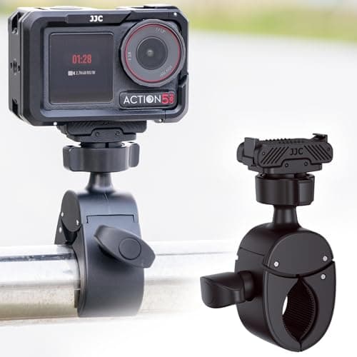 Image of JJC Osmo Action 5 Pro 4 3 Bike Mount,Magnetic Motorcycle Holder for DJI Action 5 Pro 4 3 & Osmo 360,Quick Release Bicycle Handlebar Pole Clamp Mount Action5 Action4 Action3 Osmo360 Ball Head Adapter
