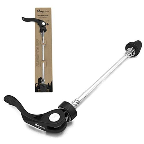 Image of IMPALAPRO Bike Quick Release Skewer Single Wheel Aluminium CNC for MTB or Road Bike - Quick Release Bike Axle - Quick Release Bolts - Bicycle Wheel Nuts - Rear Bicycle Axle (135mm / 5.31in)