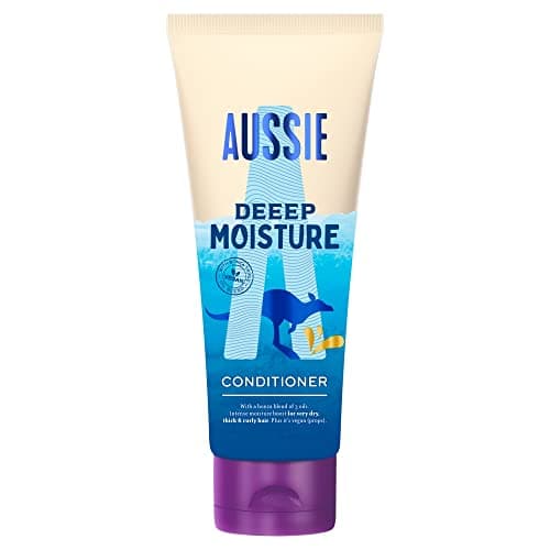 Image of Aussie Deeep Moisture Vegan Hair Conditioner - For Very Dry, Thick and Curly Hair - With Avocado Oil, Jojoba Oil and Macadamia Nut Oil, 200ml