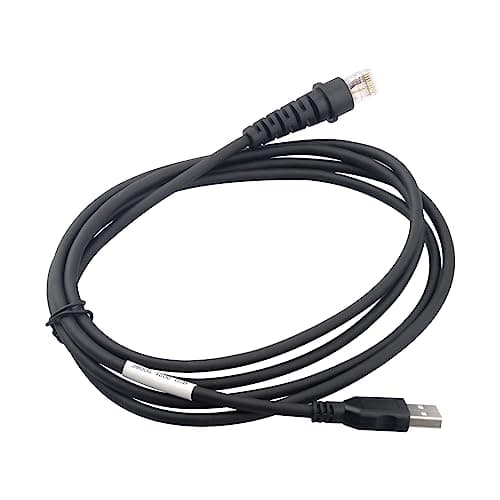 Image of 2 Meters USB Cable Barcode Scanner Replement USB Cord for Honeywell Youjie 4600 HH350 HH360 HH400 HH450 HH480 HH490