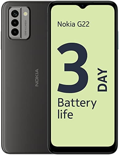 Image of Nokia G22 6.52” HD+ Dual SIM Smartphone, Android 12, 50MP AI camera, 3-Day 5050 mAh Battery, QuickFix repairability, 2 years OS upgrades, 3 years monthly security updates, 3-year warranty - Grey