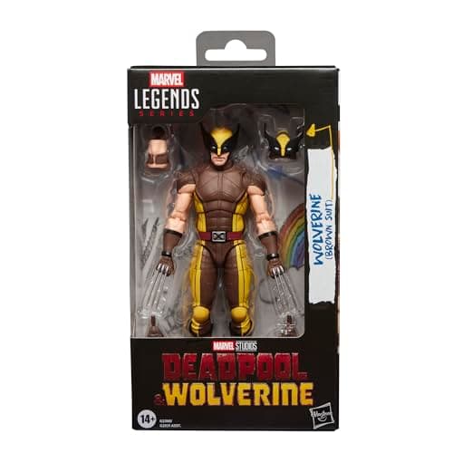 Image of Marvel Legends Series Wolverine (Brown Suit), Marvel Studios' Deadpool & Wolverine Movie Collectible 6-Inch Action Figure Gift