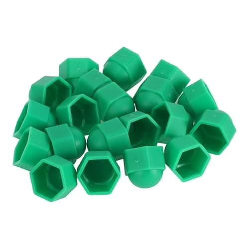 Image of INFINAUTO Wheel Lug Nut Bolt Exterior 19mm Rims Tire Nut Screws Dust Cap Cover Nut Protector Plastic Green