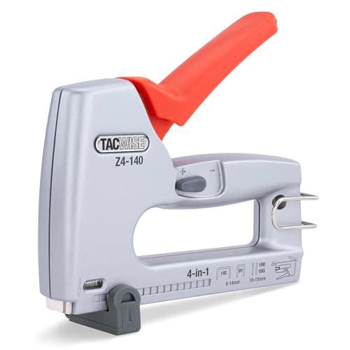 Image of Tacwise 1747 Z4-140 Heavy Duty 4-in-1 Metal Staple/Nail Gun, Uses Type 140 and 91 Staples, Type 18G Nails and 180 Headless Pins