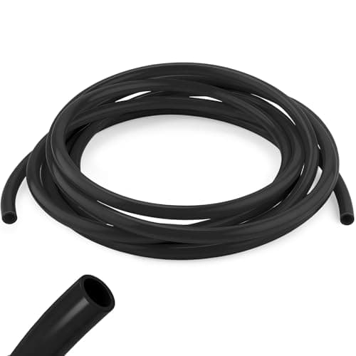 Image of NZNSML Pneumatic Tubing Pipe 6 Meters Pu Air Hose Black Polyurethane Line Hose Tube 8 mm OD x 5 mm ID for Air Compressor Fluid Transfer Water Hydraulic Piping