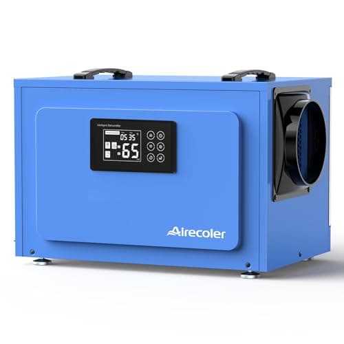 Image of Airecoler 60L Commercial Dehumidifier with Pump for Crawl Spaces & Basements with Drain Hose, Industrial Grade Water Damage Restoration for up to 250 m³, Auto Defrost, Memory Starting