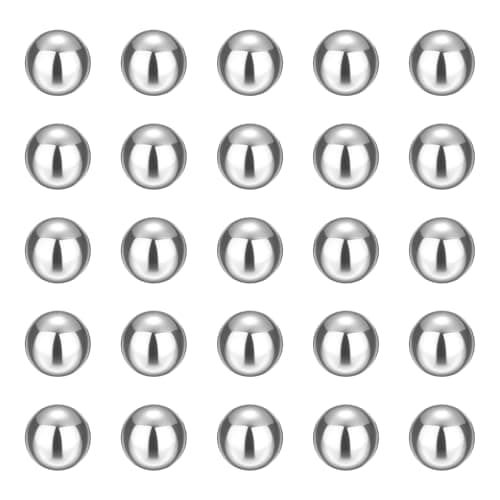 Image of sourcing map 60pcs Precision Balls 12mm Diameter G25 Solid Chrome Steel Bearing Balls for Ball Bearing, Machinery, Automotive, and DIY (Mirror Finish)