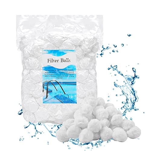 Image of Forever Speed 1400 g Filter Balls for Sand Filter Systems, Suitable for Pool Filter, Swimming Pool and Aquarium Filter System, Pool Cleaning Accessories, White Filter Balls