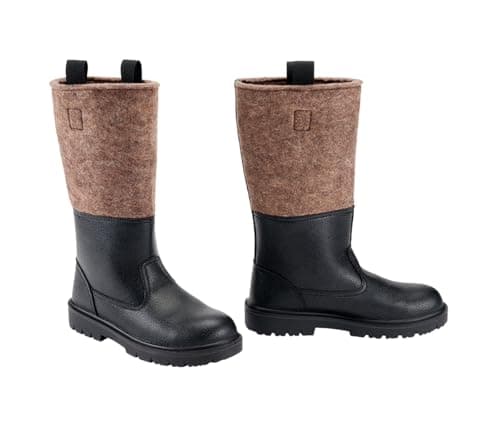 Image of Brandit Men's Knobelbecher Filz Combat Boot, Brown and Black, 6 UK
