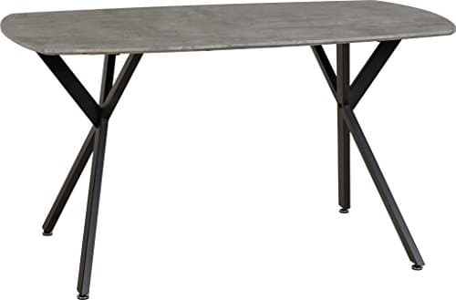 Image of Seconique Athens Rectangular Dining Table in Concrete Effect