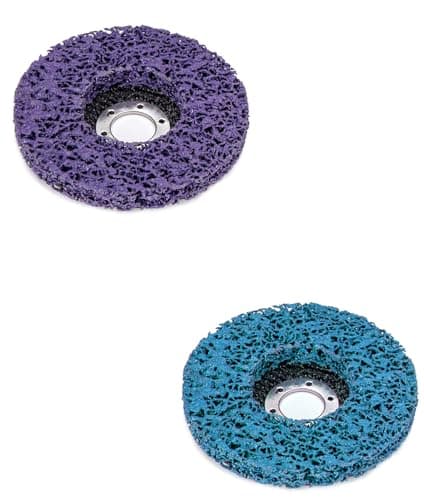 Image of LilaLemon 2PCS 115mm 4.5inch Strip Discs Stripping Wheel, Durable Poly Paint Removal Disc for Angle Grinder Clean and Remove Paint Coating Rust Welds Oxidation 16mm in Hole