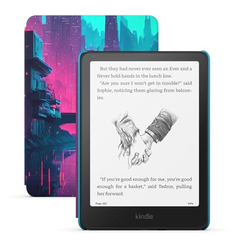 Image of Amazon Kindle Paperwhite Kids (newest gen) larger glare-free display – Children read more than 45 minutes per day with Kindle – 16 GB – Cyber City