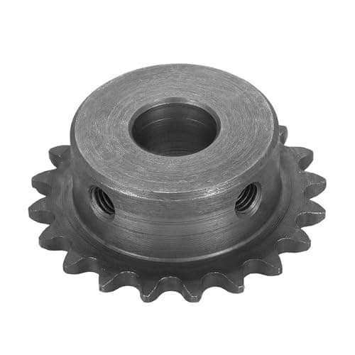 Image of sourcing map #25 Chain Roller Sprocket 12mm Bore 43.5mm OD, 20 Tooth C45 Carbon Steel ANSI Chain NO.25 Roller Sprocket Round Hole without Surface Finished for ISO 04C Chain