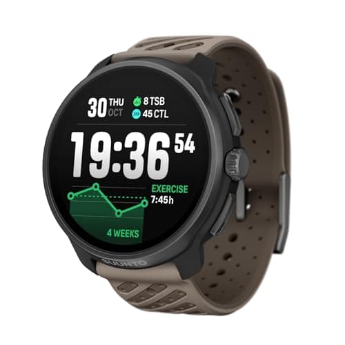 Image of SUUNTO Race 2 GPS Sport Watch, Bright 1.5-inch AMOLED Touchscreen, Sleeker and Lighter Design, 16-Day Battery Life, Offline Maps, Accurate Navigation, 115+ Sport Modes (Titanium Trail)