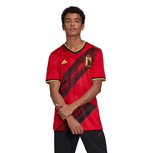 Image of Adidas Man Belgium Rbfa Season 2021/22 Game Equipment Home Jersey, Collegiate Red, S