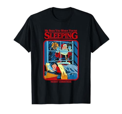 Image of He Sees You When You're Sleeping Merry Christmas T-Shirt