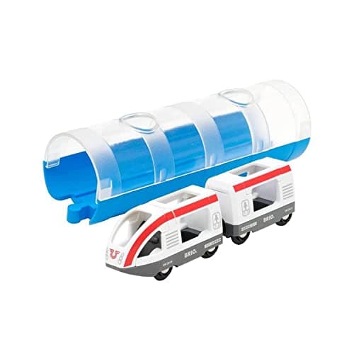 Image of BRIO World Tunnel and Travel Train Toy for Kids Age 3 Years Up - Compatible with Most BRIO Railway Sets and Accessories