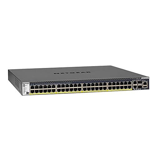 Image of NETGEAR M4300-52G-PoE+ 48x1G PoE+ 2x10GBASE-T 2xSFP+ Stackable Switch 1,000W PSU (GSM4352PB-100NES)