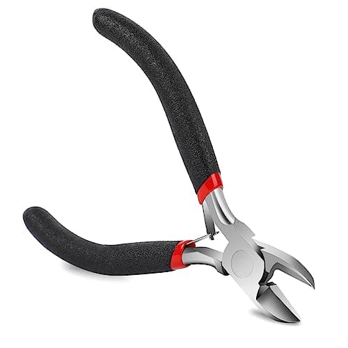 Image of Wire Cutters, Small Side Cutters for Crafts, Flush Cutting Pliers for Jewelry Making, Wire Pliers Floral Wire Cutters Tools for Floral Guitar Strings Cut Needs