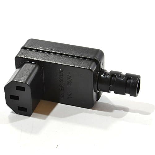 Image of kenable Heavy Duty Rewireable Right Angle IEC C13 Female Socket Plug 10A 250V