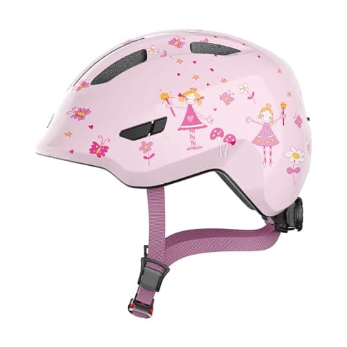 Image of ABUS Smiley 3.0 children's helmet - bike helmet with a low fit, child-friendly designs & space for a pigtail - for girls and boys