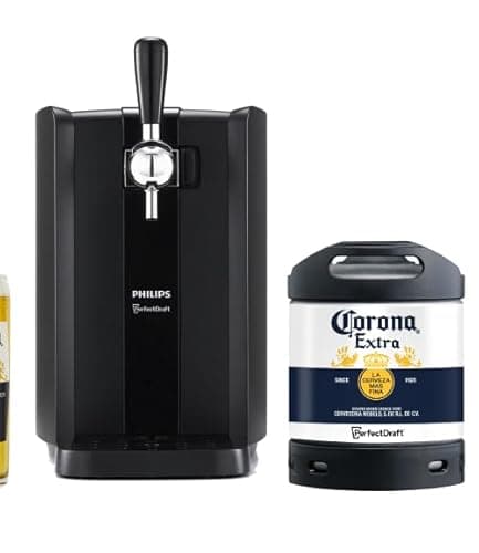 Image of PerfectDraft Black beer bundle with Corona 6L keg, Philips home dispenser.