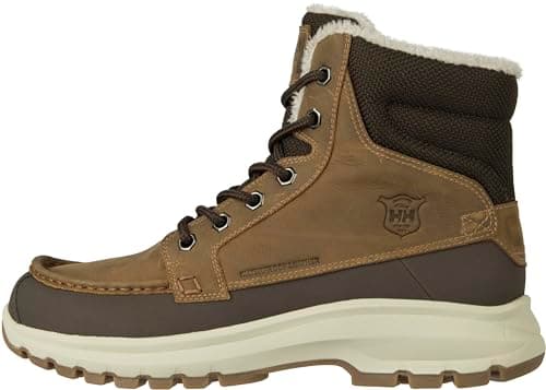 Image of Helly Hansen Men's Garibaldi V3 Ankle Boot, Helly Hansen Men S Garibaldi V3 Waterproof Winter Snow Boot Warm With Grip Tobacco Brown Espresso Na, 9 UK