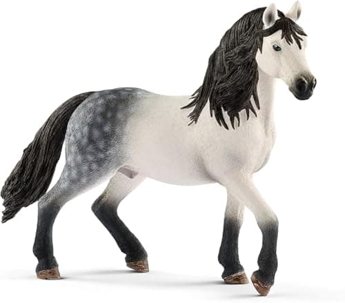 Image of SCHLEICH Horse Club, Collectible Horse Toys for Girls and Boys, Andalusian Stallion Horse Toy, Ages 5+