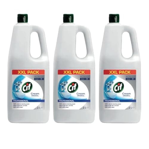 Image of Cif Original Cream Cleaner for Kitchen Bathroom Cleaning 2L - Pack of 3