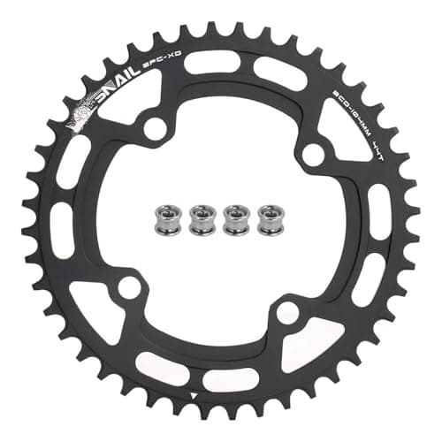 Image of FOMTOR 104 BCD Chainring 44T 7-12 Speed Compatible CNC 7075 Aluminum Narrow Wide Tooth Round Chainrings for MTB/Road Bike Ebike Chainwheel Black