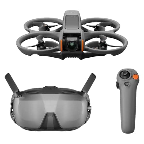 Image of DJI Avata 2 Fly Smart Combo (Single Battery), FPV Drone with Camera 4K, Immersive Experience, One-Push Acrobatics, Built-in Propeller Guard, 155° FOV, Camera Drone with Goggles N3 and RC Motion 3