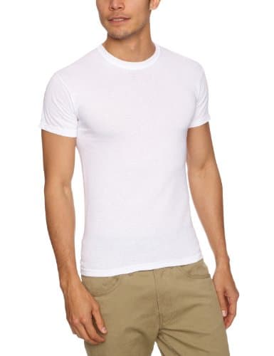 Image of Fruit Of The Loom Original T 5-Pack Logo Men's T-Shirt White Small