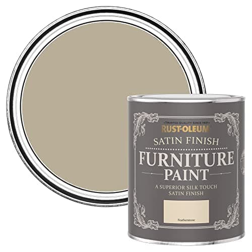 Image of Rust-Oleum Cream Furniture & Skirting Board Paint in Satin Finish - Featherstone 750ml