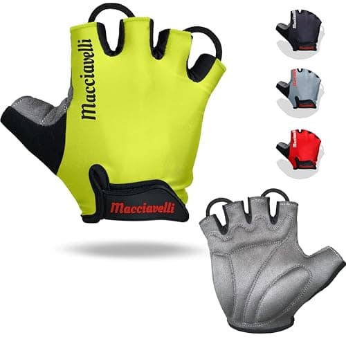 Image of MACCIAVELLI® Cycling Gloves MTB Biking (Neon Yellow (Hi-Vis), L)