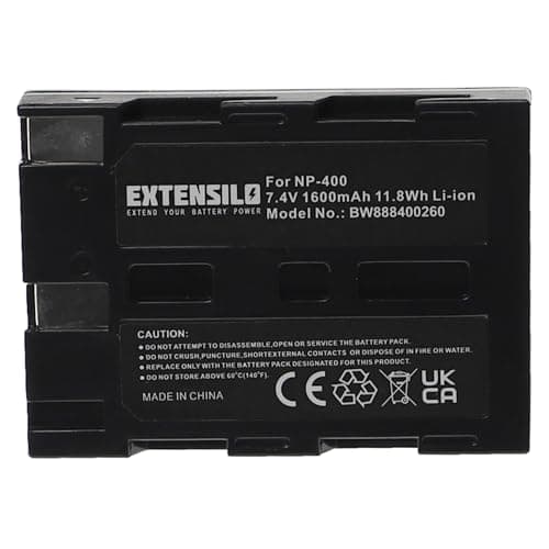 Image of EXTENSILO Battery Replacement for Sigma BP-21 for Camera DSLR (1600 mAh, 7.4 V, Li-Ion)