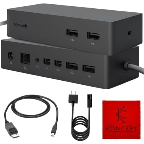 Image of Microsoft Surface Dock PD9-00003 - Surface Pro Docking Station (Black) (Renewed)