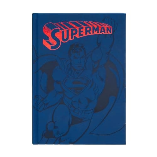 Image of Grupo Erik A5 Notebook Hardback - DC Comics Superman | Bullet Journal Dotted Note Book, Dotted Notebook A5 Sketchbook | Stationery Gifts Under 15 Pounds, DC Comics Gifts