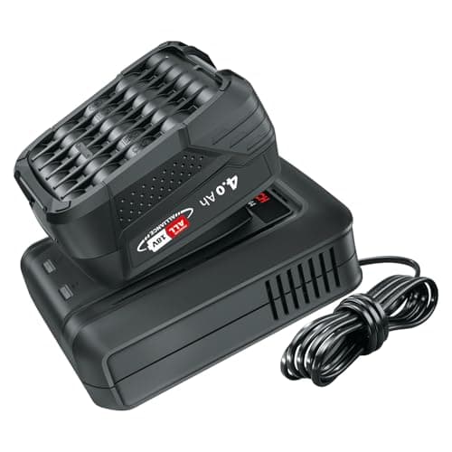 Image of Bosch Battery and Charger Set PBA 18V 4.0 Ah + AL 18V-44) 18V Power for All Alliance; 4.0Ah Battery; Fast Charger)