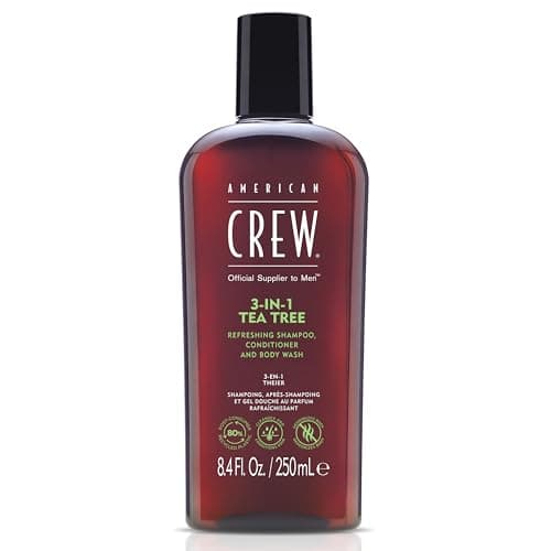 Image of American Crew 3-in-1 Shampoo, Conditioner & Body Wash Tea Tree 250ml