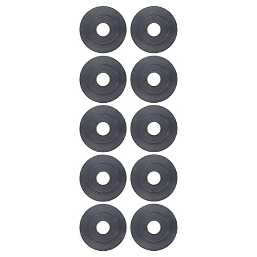 Image of Replacement Blades for Pipe Cutter, 10 PCS Spare Wheels for Pipe Tube Cutters, 18mm OD 5mm ID 3.8mm Width, Manganese Steel Tubing Cutter Replacement Blades